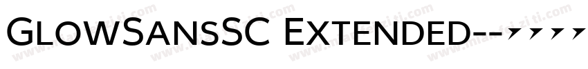 GlowSansSC Extended-字体转换